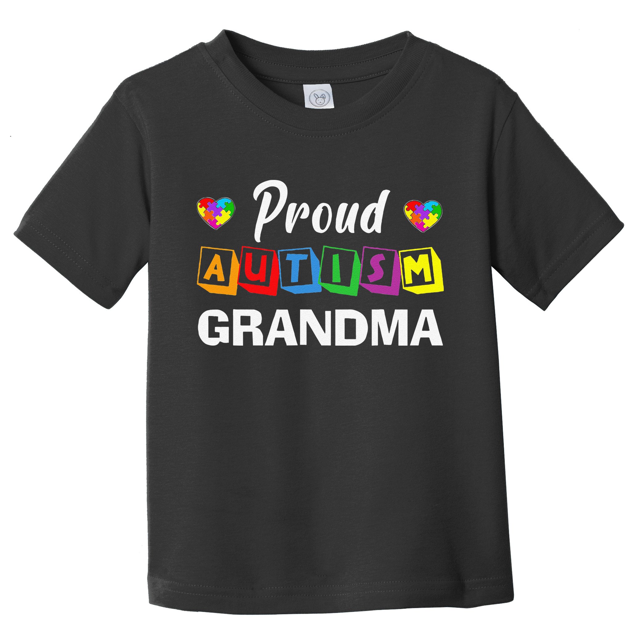 Proud Autism Grandma Autism Awareness Family Matching Toddler T-Shirt