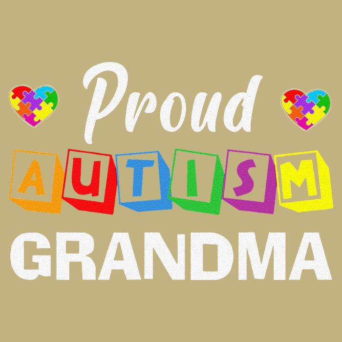 Proud Autism Grandma Autism Awareness Family Matching Cooling Performance Crew T-Shirt