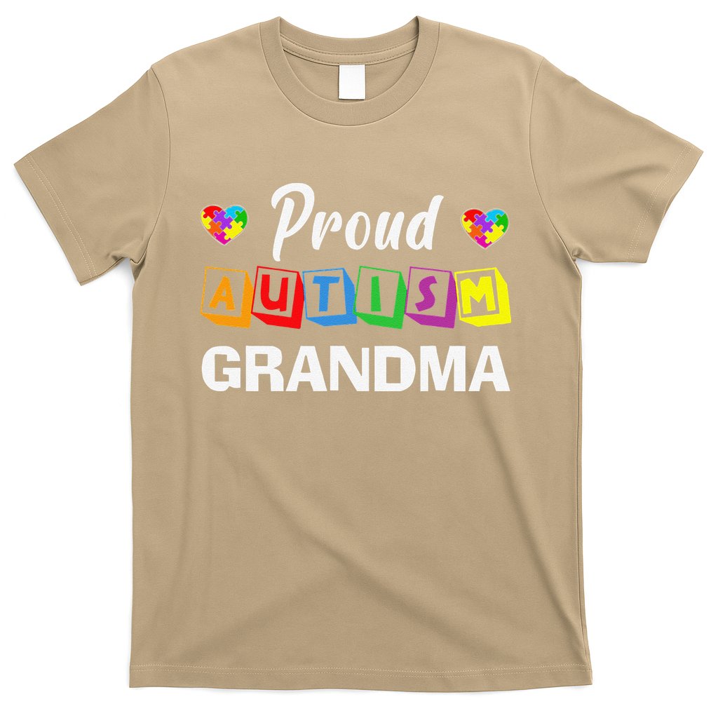Proud Autism Grandma Autism Awareness Family Matching T-Shirt