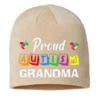 Proud Autism Grandma Autism Awareness Family Matching Sustainable Beanie