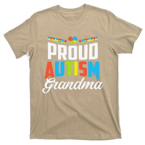 Proud Autism Grandma Awareness Support Gift T-Shirt