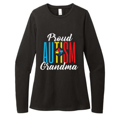 Proud Autism Grandma Awareness Support Womens CVC Long Sleeve Shirt