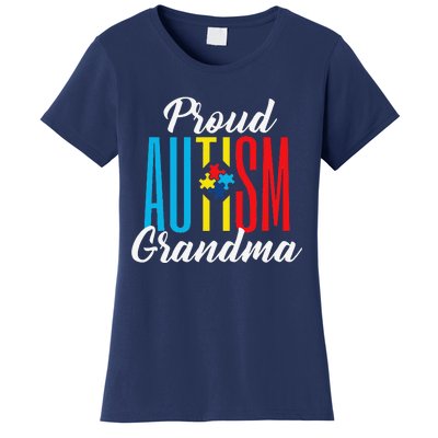 Proud Autism Grandma Awareness Support Women's T-Shirt