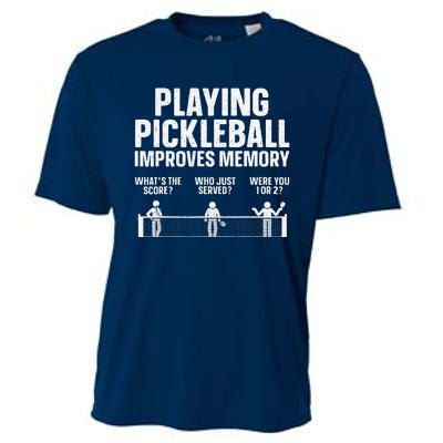 Pickleball Art Gift Paddle Sport Pickleball Lover Cooling Performance Crew T-Shirt