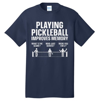 Pickleball Art Gift Paddle Sport Pickleball Lover Tall T-Shirt