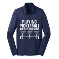 Pickleball Art Gift Paddle Sport Pickleball Lover Silk Touch Performance Long Sleeve Polo