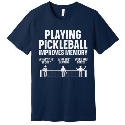 Pickleball Art Gift Paddle Sport Pickleball Lover Premium T-Shirt