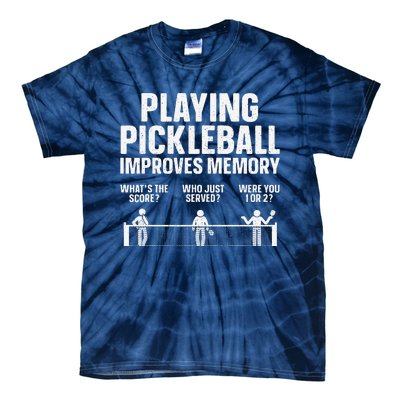 Pickleball Art Gift Paddle Sport Pickleball Lover Tie-Dye T-Shirt