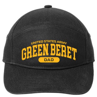 Proud Army Green Beret Dad Cool Gift 7-Panel Snapback Hat