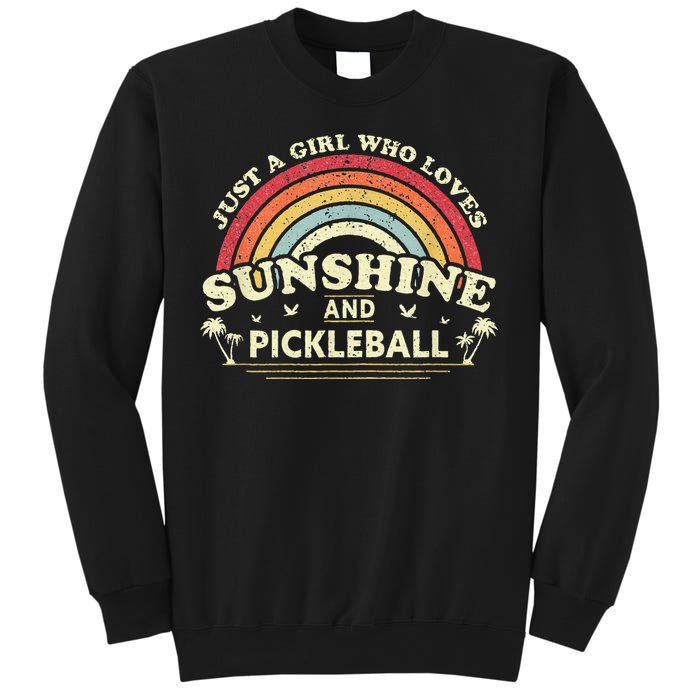 Pickleball A Girl Who Loves Sunshine And Pickleball Sweatshirt