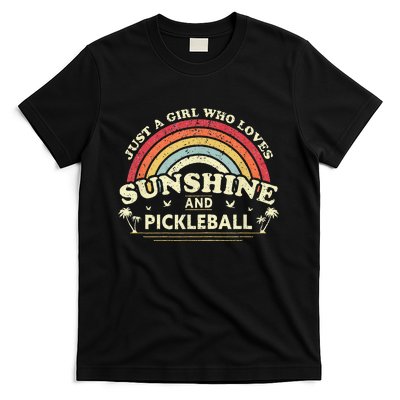 Pickleball A Girl Who Loves Sunshine And Pickleball T-Shirt