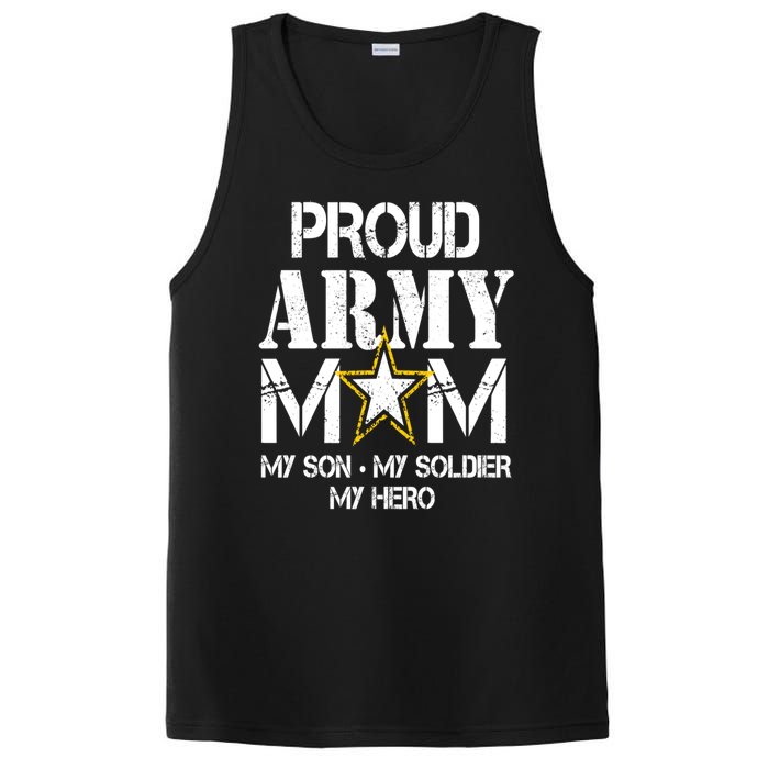 Proud Army Gift For Military Mom My Son, My Soldier, My Hero PosiCharge Competitor Tank