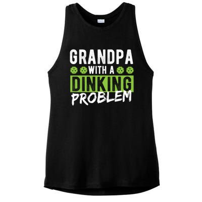 Pickleball Accessories Gift Dinking Grandpa Pickleball Cool Gift Ladies PosiCharge Tri-Blend Wicking Tank