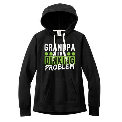 Pickleball Accessories Gift Dinking Grandpa Pickleball Cool Gift Women's Fleece Hoodie