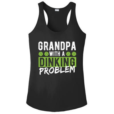 Pickleball Accessories Gift Dinking Grandpa Pickleball Cool Gift Ladies PosiCharge Competitor Racerback Tank