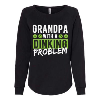 Pickleball Accessories Gift Dinking Grandpa Pickleball Cool Gift Womens California Wash Sweatshirt