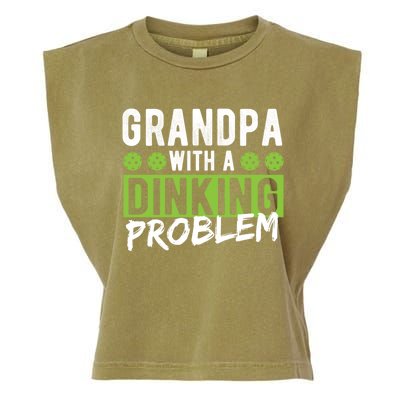 Pickleball Accessories Gift Dinking Grandpa Pickleball Cool Gift Garment-Dyed Women's Muscle Tee