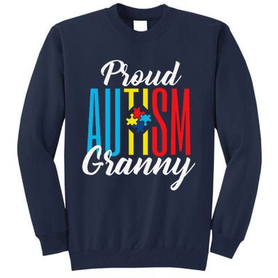 Proud Autism Granny Awareness Support Tall Sweatshirt