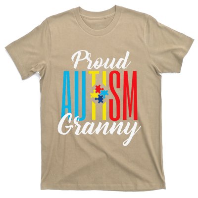 Proud Autism Granny Awareness Support T-Shirt