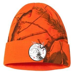 Pagoda Japanese Ink Painting Kati Licensed 12" Camo Beanie