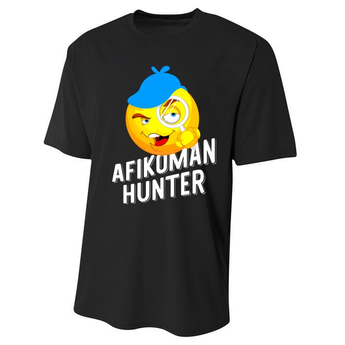 Passover Afikoman Hunter Jewish Pesach Seder T Performance Sprint T-Shirt