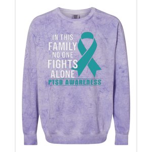 PTSD Awareness Hope Support Love Colorblast Crewneck Sweatshirt