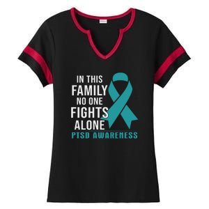 PTSD Awareness Hope Support Love Ladies Halftime Notch Neck Tee