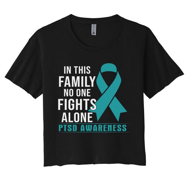 PTSD Awareness Hope Support Love Crop Top