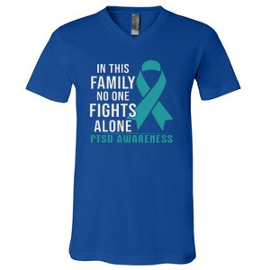 PTSD Awareness Hope Support Love V-Neck T-Shirt