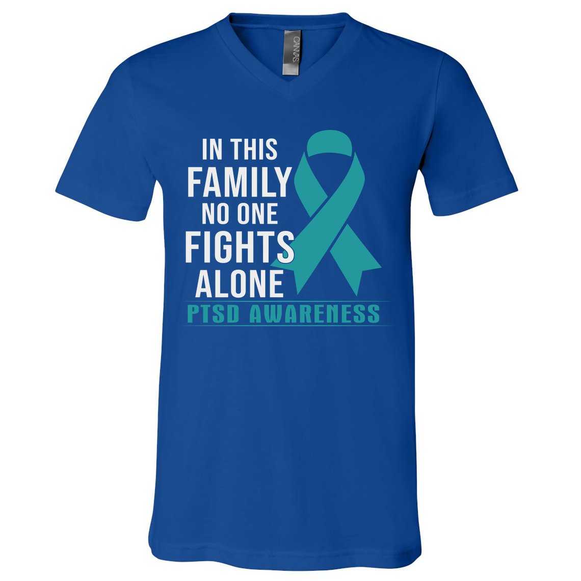 PTSD Awareness Hope Support Love V-Neck T-Shirt