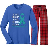 PTSD Awareness Hope Support Love Women's Long Sleeve Flannel Pajama Set 