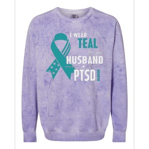 PTSD Awareness Hope Support Love Colorblast Crewneck Sweatshirt