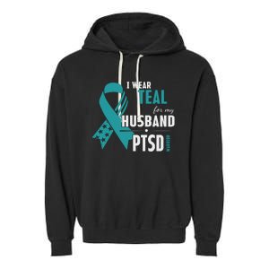 PTSD Awareness Hope Support Love Garment-Dyed Fleece Hoodie