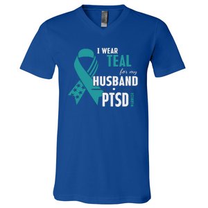 PTSD Awareness Hope Support Love V-Neck T-Shirt