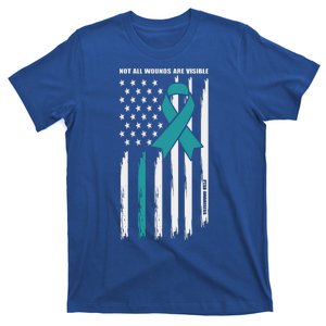 PTSD Awareness Hope Support Love American Flag T-Shirt