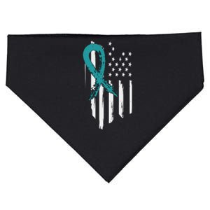 PTSD Awareness Hope Support Love American Flag USA-Made Doggie Bandana