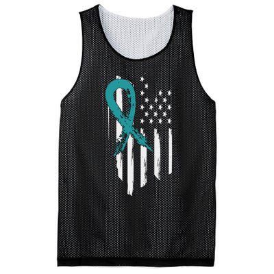 PTSD Awareness Hope Support Love American Flag Mesh Reversible Basketball Jersey Tank