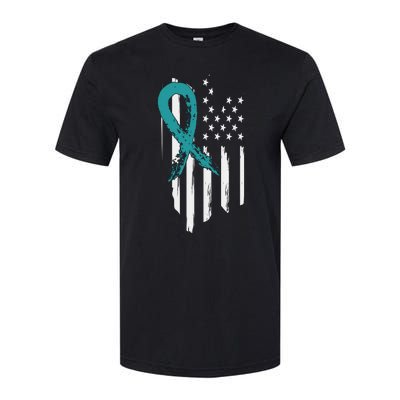 PTSD Awareness Hope Support Love American Flag Softstyle® CVC T-Shirt