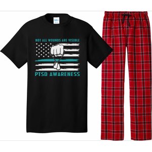 PTSD Awareness Hope Support Love Not All Wounds Are Visible Pajama Set