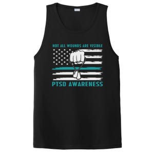 PTSD Awareness Hope Support Love Not All Wounds Are Visible PosiCharge Competitor Tank