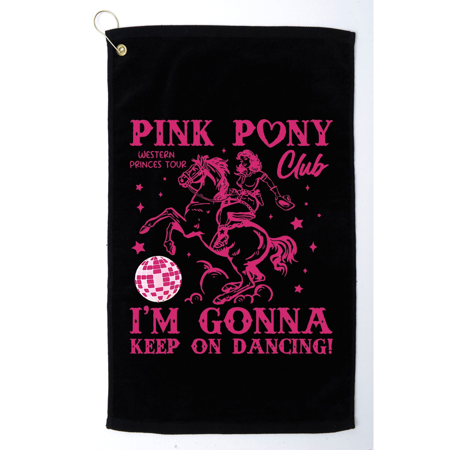 Pony And Heels Lover Golf Towel