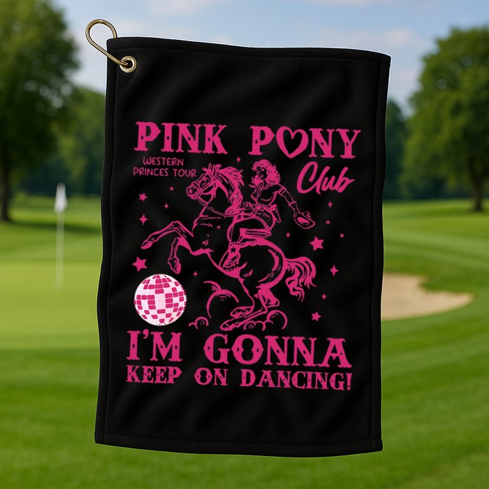 Pony And Heels Lover Golf Towel