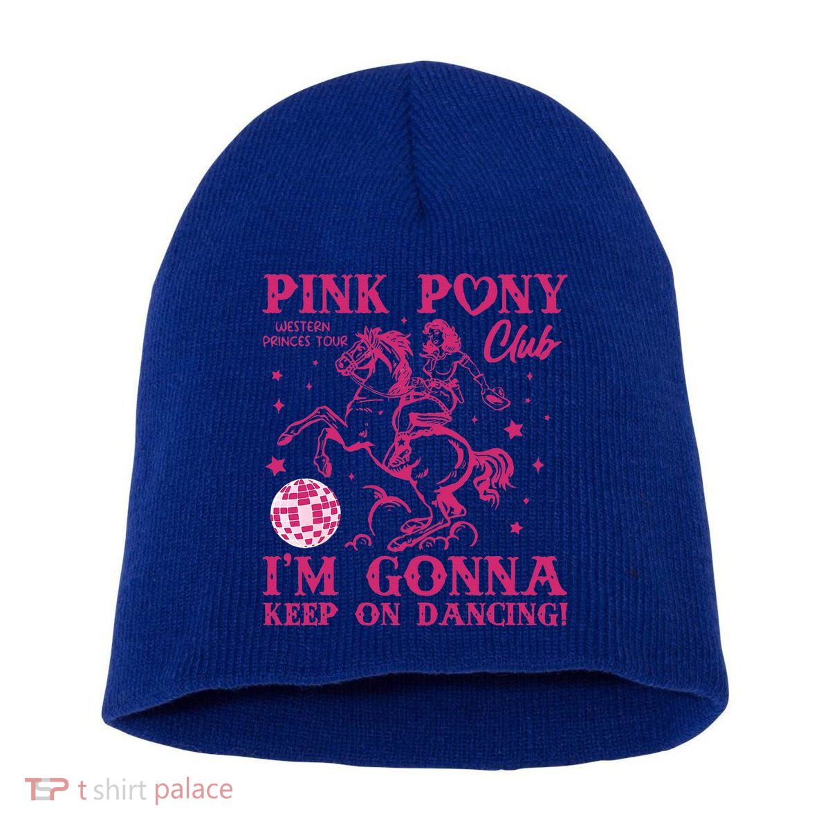 Pony And Heels Lover Short Acrylic Beanie