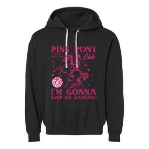 Pony And Heels Lover Girl Dacing Clubs Cowgirl Garment-Dyed Fleece Hoodie