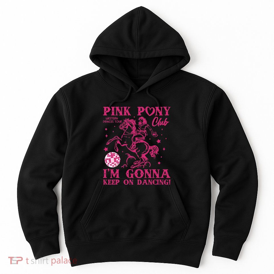Pony And Heels Lover Girl Dacing Clubs Cowgirl Hoodie