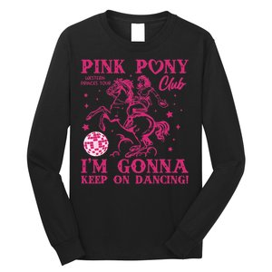 Pony And Heels Lover Girl Dacing Clubs Cowgirl Long Sleeve Shirt