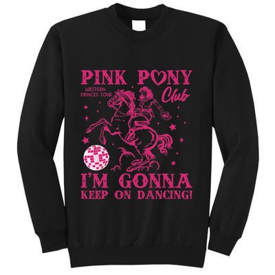 Pony And Heels Lover Girl Dacing Clubs Cowgirl Sweatshirt
