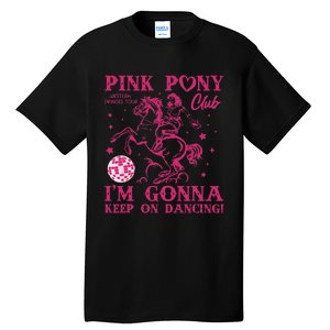 Pony And Heels Lover Girl Dacing Clubs Cowgirl Tall T-Shirt