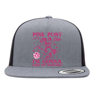 Pony And Heels Lover Girl Dacing Clubs Cowgirl Flat Bill Trucker Hat