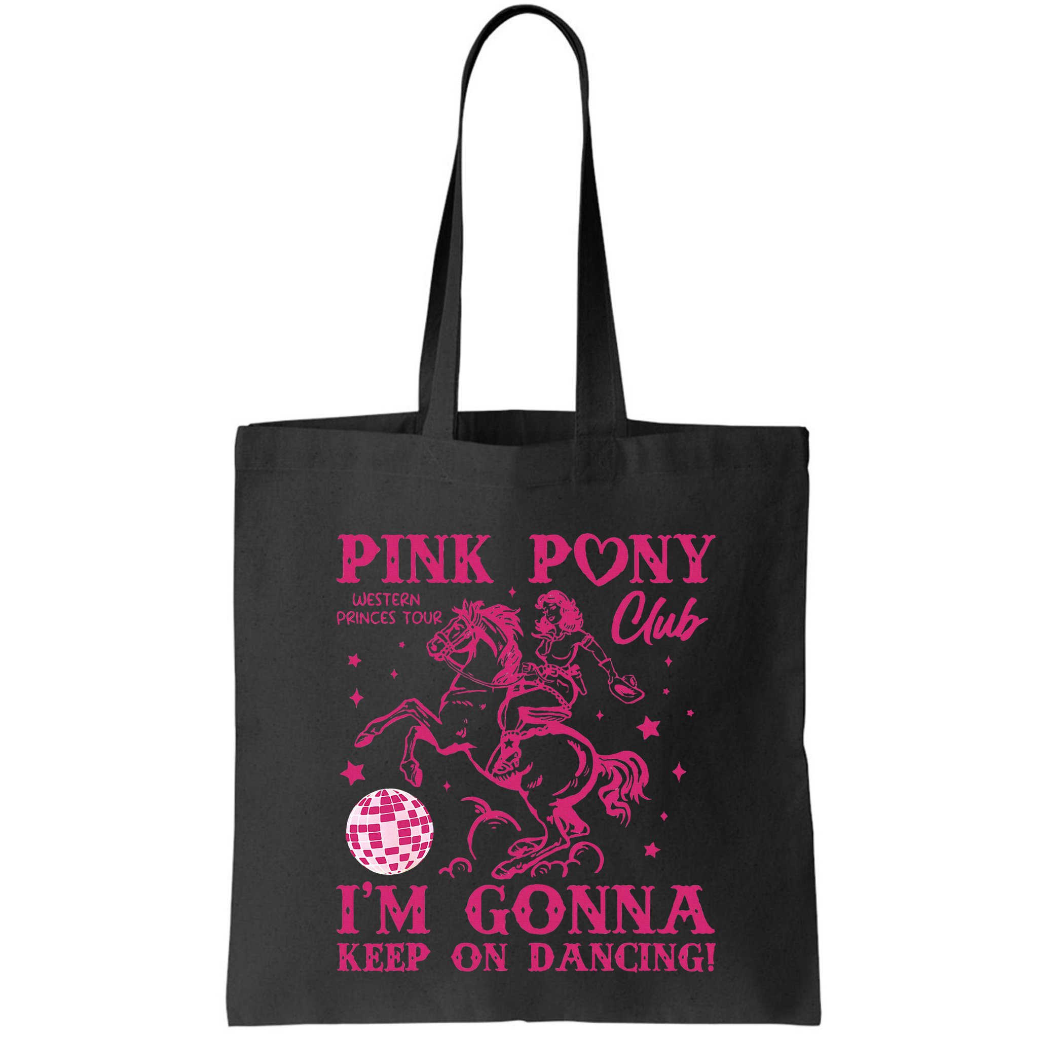 Pony And Heels Lover Girl Dacing Clubs Cowgirl Bag